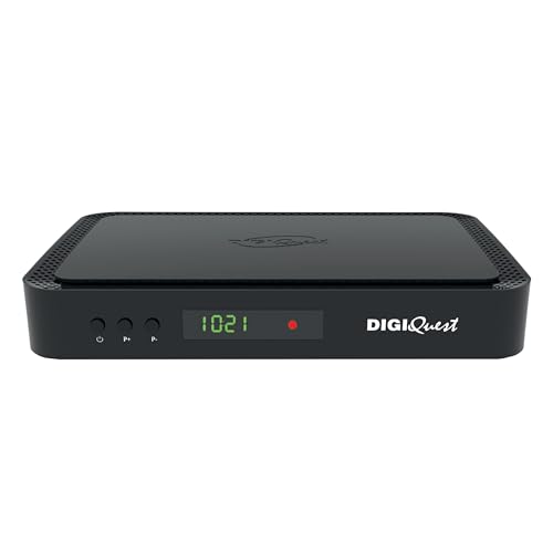 Digiquest Tivùsat Q90 On Demand 4K, Doppeltuner, DVB-T2, DVB-S2, PVR-Videorekorder, Schwarz, inkl. Tivusat 4K Karte