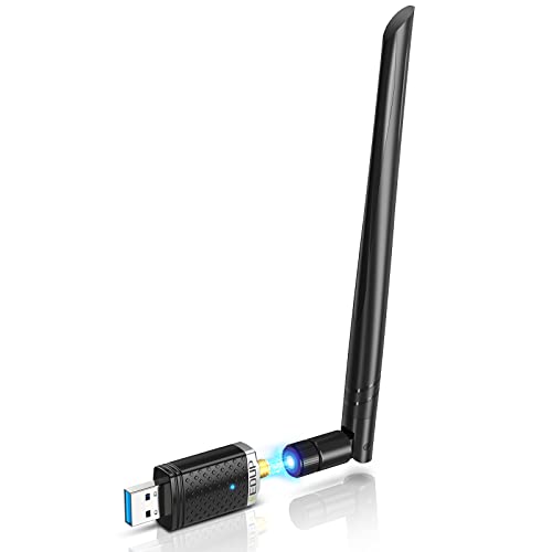 EDUP AC1300M WLAN Stick USB 3.0 WLAN Adapter 6dBi Abnehmbare Antenne 802.11 AC Dualband (5GHz 867Mbit/s+2,4GHz 400Mbit/s) Netzwerk Dongle Unterstützt Wi-Fi-Hotspot für Desktop Laptop PC Windows/Mac OS