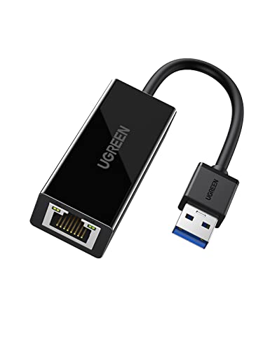 UGREEN USB LAN Adapter 3.0 Ethernet Adapter Gigabit USB Netzwerkadapter 1000Mbps USB RJ45 Adapter kompatibel mit Notebook/IdeaPad/Chromebook/Matebook/Surface Laptop unter Windows11/ 10/8, MAC OS