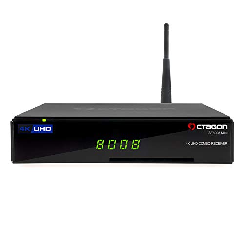OCTAGON SF8008 Mini 4K UHD Receiver E2 2160p H.265 E2 Linux WiFi DVB-S2X & T2C Combo