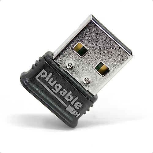 Plugable Technologies USB-BT4LE Bluetooth-Karte und Netzadapter (kabellos, USB, Bluetooth, Schwarz, Silber).