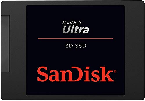 SanDisk Ultra 3D SSD 1 TB interne SSD (SSD intern 2,5 Zoll, stoßbeständig, 3D NAND-Technologie, n-Cache 2.0-Technologie, 560 MB/s Übertragungsraten) Schwarz